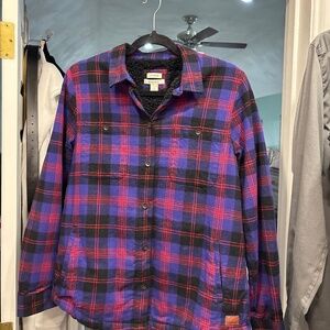 L.L. Bean Sherpa lined relaxed fit flannel